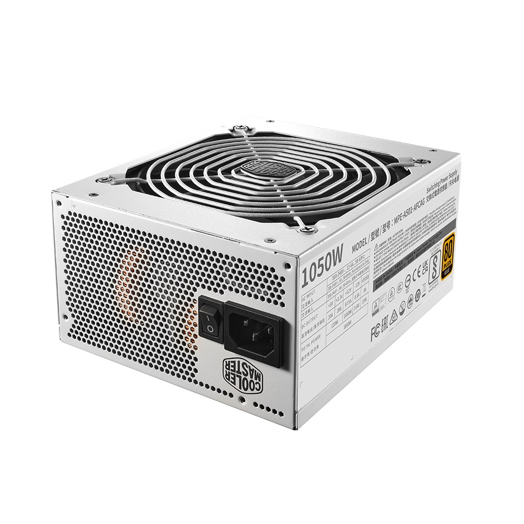 COLERMASTER 1050W 80+ GOLD MWE V2 MPE-A501-AFCAG-3EGEU Tam Modüler Power Supply Beyaz