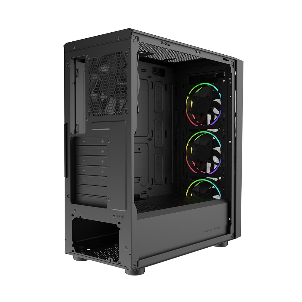 COOLERMASTER 650W 80+ BRONZE CMP510 TG CP510-KGNN65-S01 4-ARGB Fanlı Gaming Mid-Tower PC Kasası