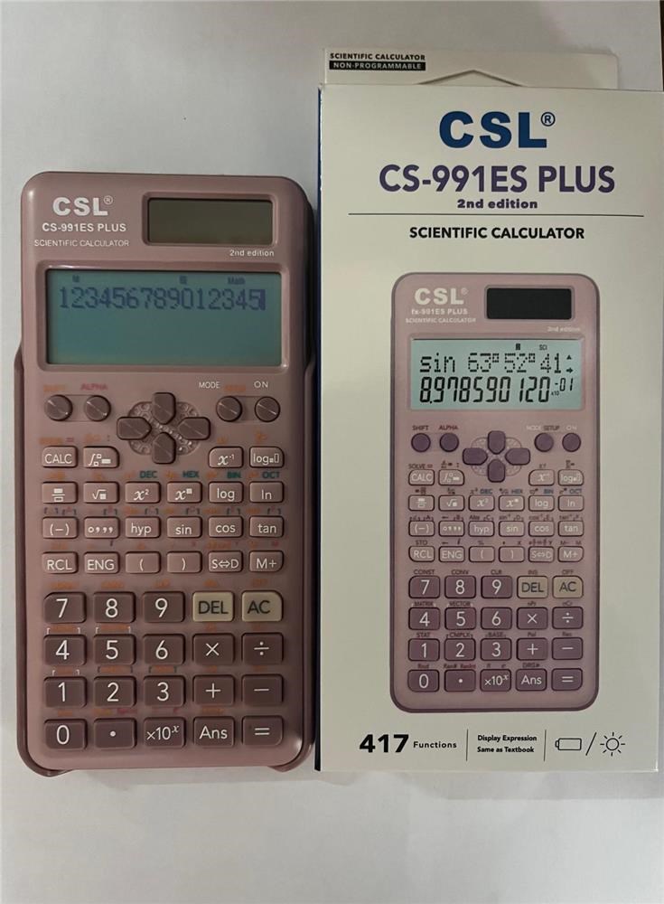 CSL CS-991ES PLUS-PINK Pembe Fonksiyonel Hesap Makinesi