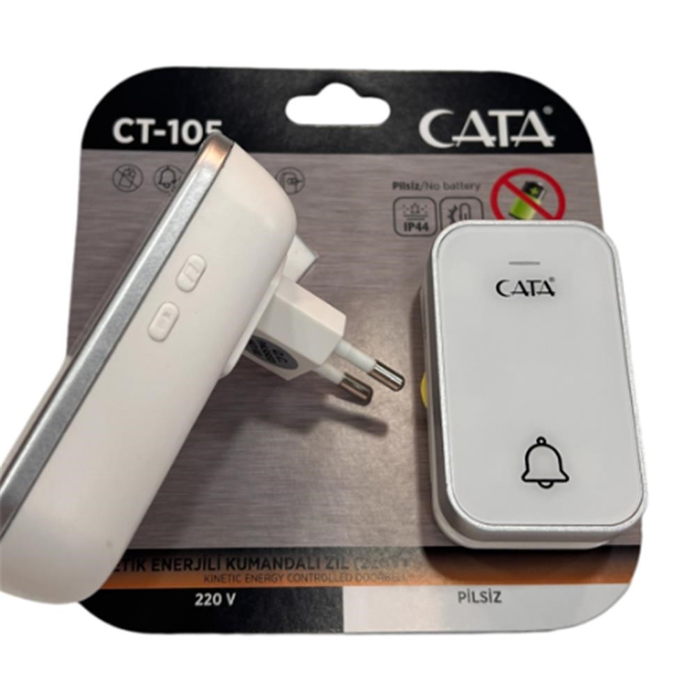 Cata Ct-105 Pilsiz 220v Enerjili Kumandalı Zil (Karışık Renk)