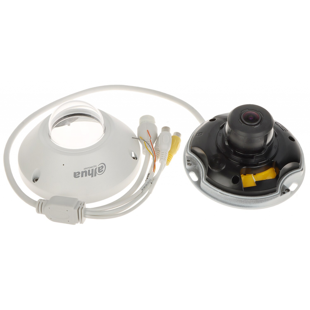 DAHUA  IPC-EB5541-AS, 5Mpix, 1.4mm Lens, 10Mt Gece Görüş, H265+, IK10, IP67, Dahili Mikrofon, Sd Kart, Metal Kasa, Fisheye  IP Kamera