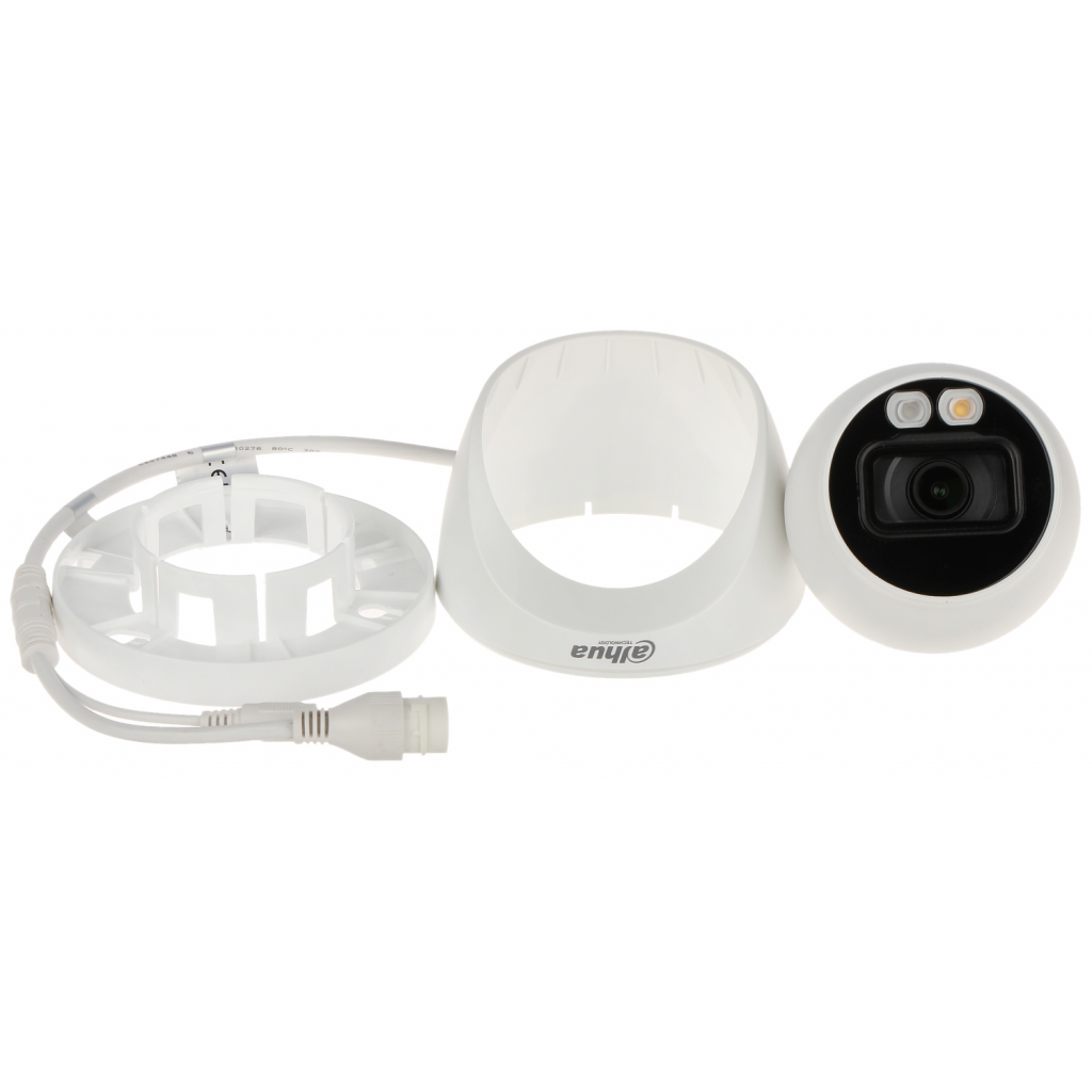 DAHUA  IPC-HDW2249T-S-IL, 2Mpix, Full Color, 2,8mm Lens, H265+, 30Mt Gece Görüşü, IP67, Dahili Mikrofon, PoE Dome IP Kamera