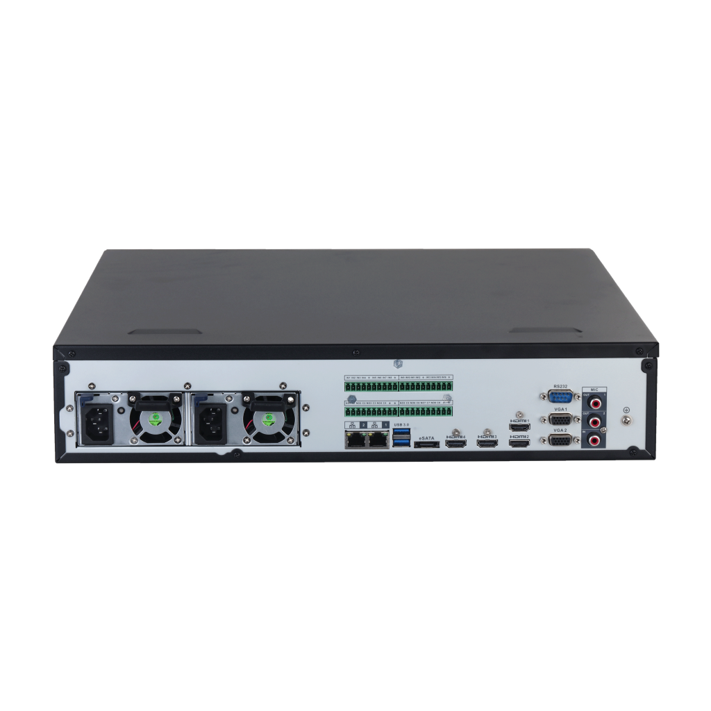 DAHUA  NVR608RH-128-XI, 128Kanal, 32Mpix, H265+, 8 HDD, 1080P Kayıt, 1280 Mbps Bant Genişliği, 2 Port 2500 Mbps LAN, RAID 0/1/5/6/10, Çift Power Supply, NVR