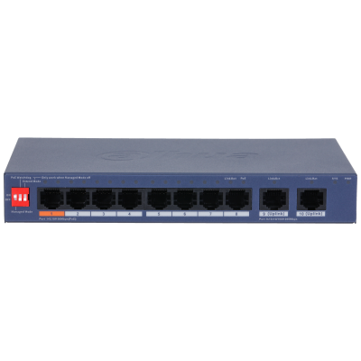 DAHUA 10port 60w 8port PoE GIGABIT  Yönetilebilir Switch CS4010-8ET2GT-60-10