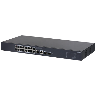 DAHUA 16port PoE 240w 2-SFP 2-Uplink Gigabit Cloud Yönetilebilir Switch CS4220-16GT-240