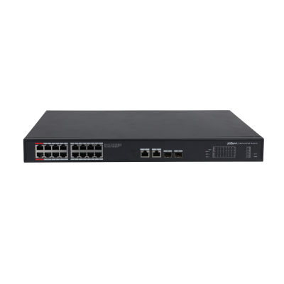 DAHUA 16port PoE 240w 2-SFP 2-Uplink Gigabit Yöneilemez Switch PFS3220-16GT-240-V2