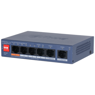 DAHUA 4port PoE 60w 1-Uplink Gigabit Cloud yönetilebilir Switch CS4006-4GT-60