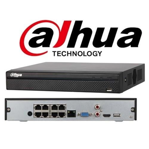 DAHUA 8kanal 8mp  1-diskli PoE NVR Kayıt Cihazı NVR2108HS-8P-T