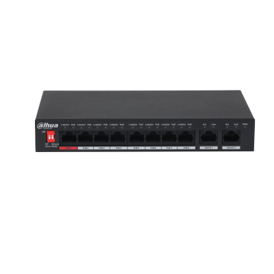 DAHUA 8port PoE 96w Gigabit Yönetilemez Switch DH-PFS3010-8ET-96