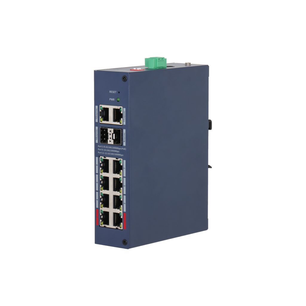 DAHUA CHS4212-8GT-110, 8 Port, Gigabit, PoE 110W, 2 Port Uplink, 2 Port SFP, Cloud Yönetilebilir, Switch