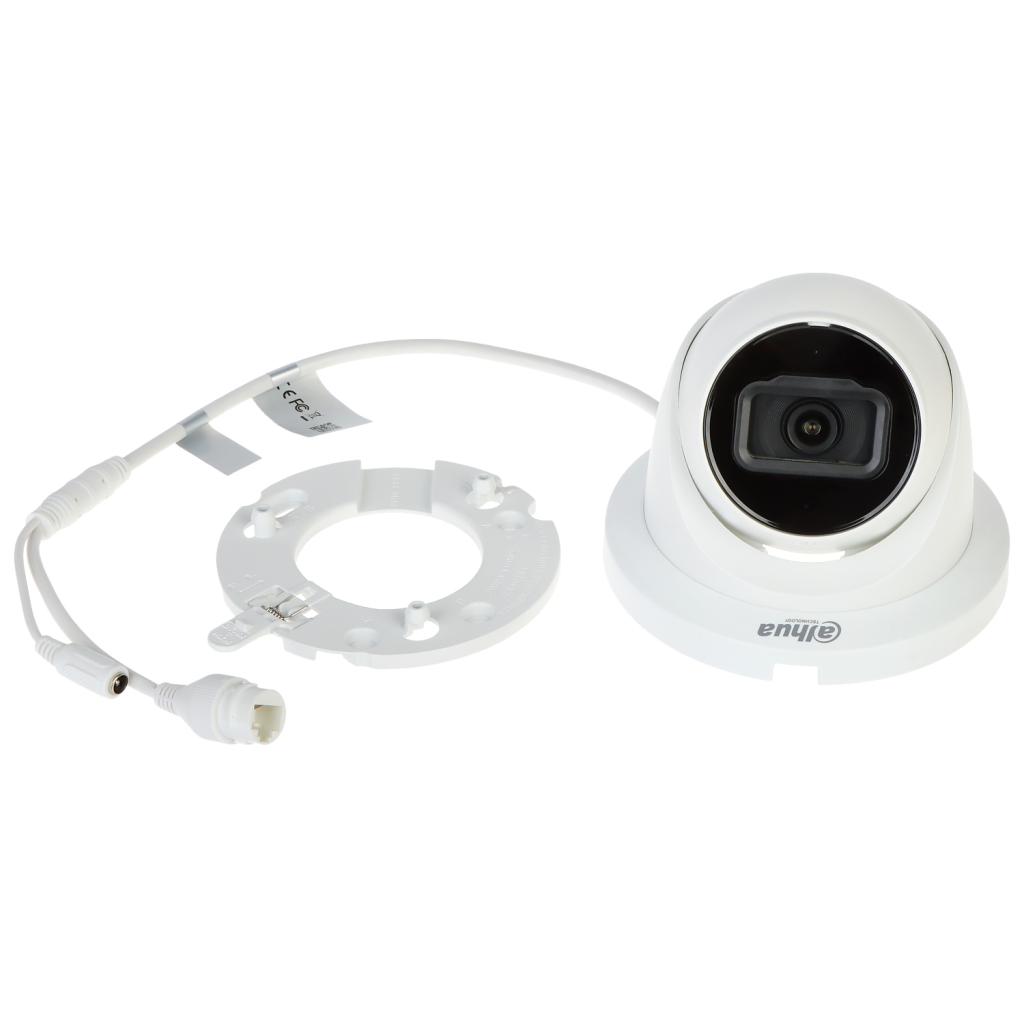 DAHUA IPC-HDW2841TM-S-0280B, 8Mpix, 2,8mm Lens, H265+, 30Mt Gece Görüşü, Dahili Mikrofon, Starlight, IP67,  PoE Dome IP Kamera