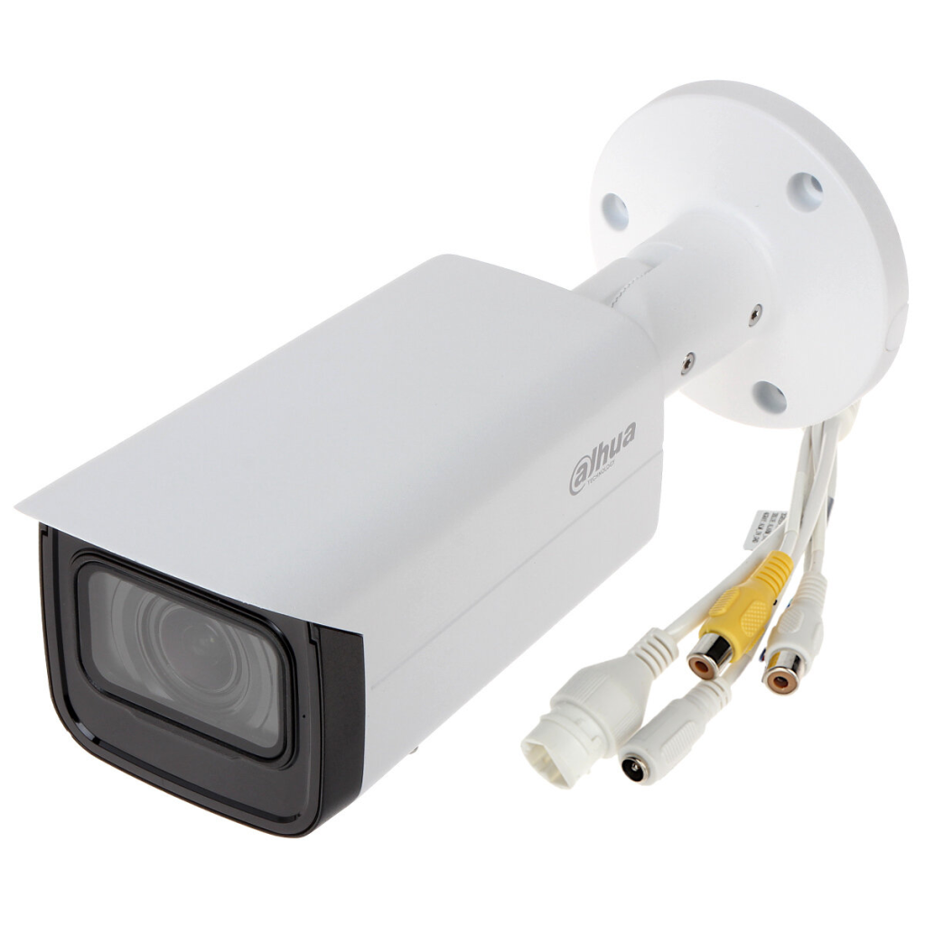 DAHUA IPC-HFW2241T-ZAS-27135, 2Mpix, 2,7-13,5mm Motorize Lens, H265+, 60Mt Gece Görüşü, Dahili Mikrofon, Starlight, IP67,  PoE Bullet IP Kamera