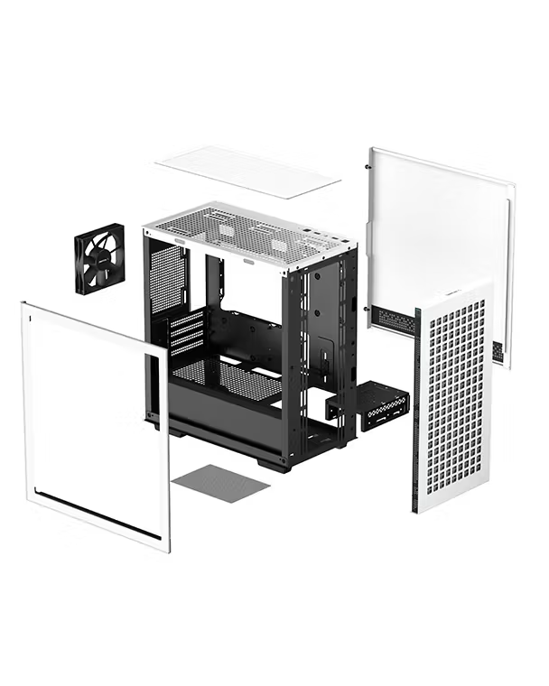 DEEPCOOL CH370-WH Gaming Micro ATX PC Kasası Beyaz