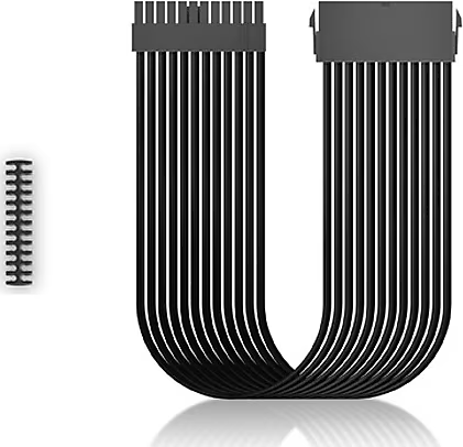 DEEPCOOL EC300-24P-BK 24-Pin ATX Örgülü Güç Kaynağı Uzatma Kablosu (Siyah)