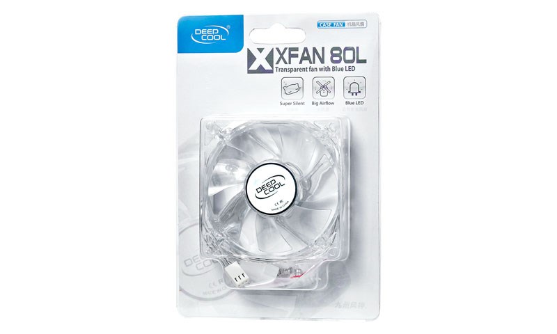 DEEPCOOL XFan 80L/B 8cm LEDli Kasa Fanı