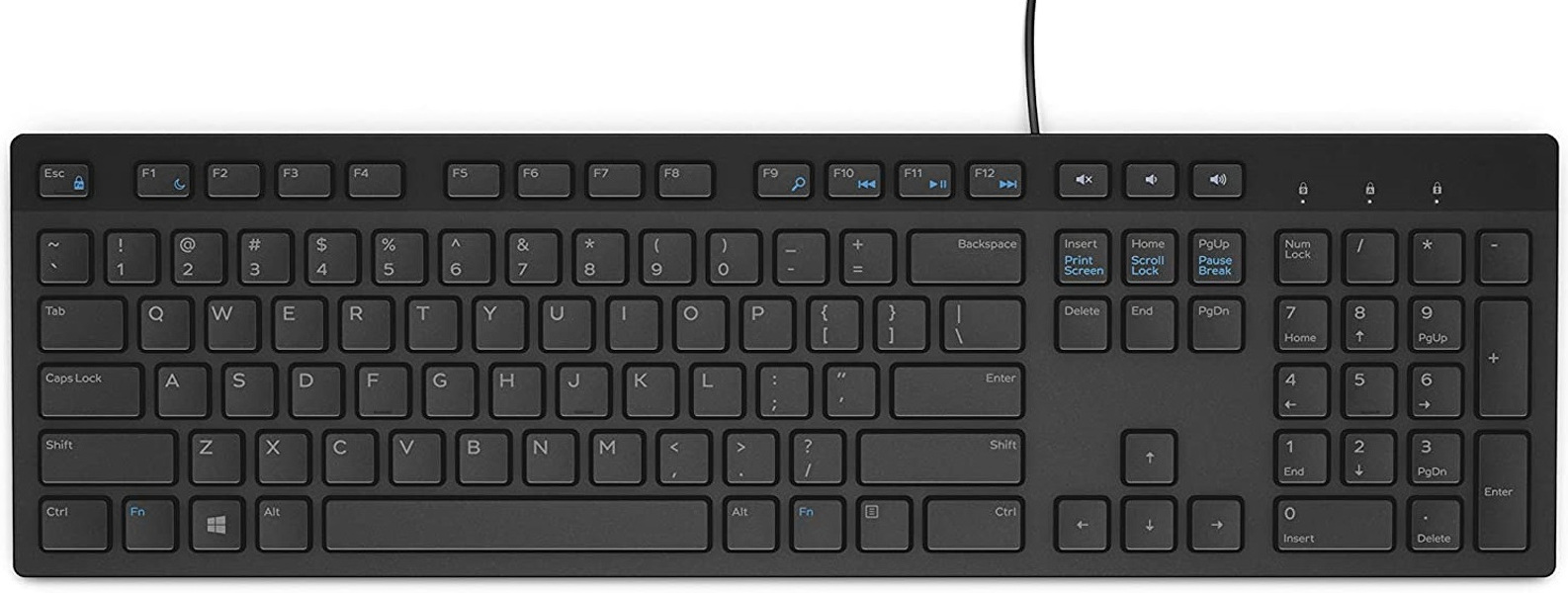 DELL KB216 Kablolu USB Q Trk Siyah Klavye
