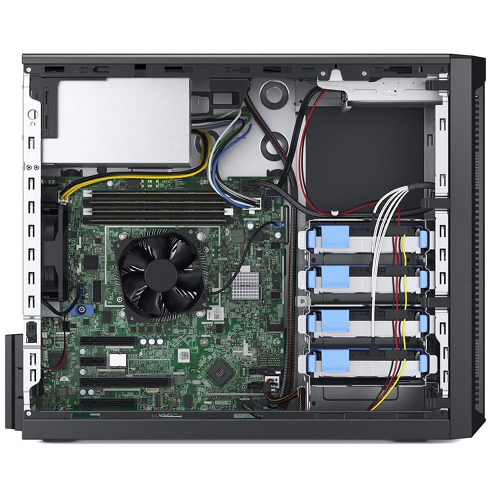 DELL PER2504A R250 E-2314 2.8GHZ 4C 1x16GB 1x480GB SSD (4xLFF) NOODD 1x450W