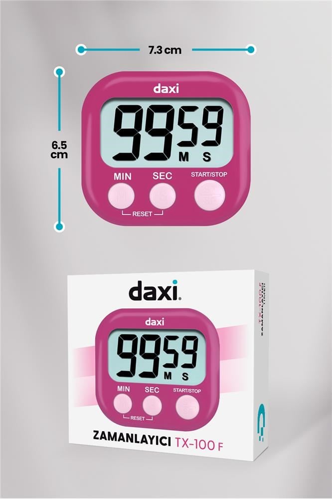 Daxi TX-100 Fuşya Kronometre