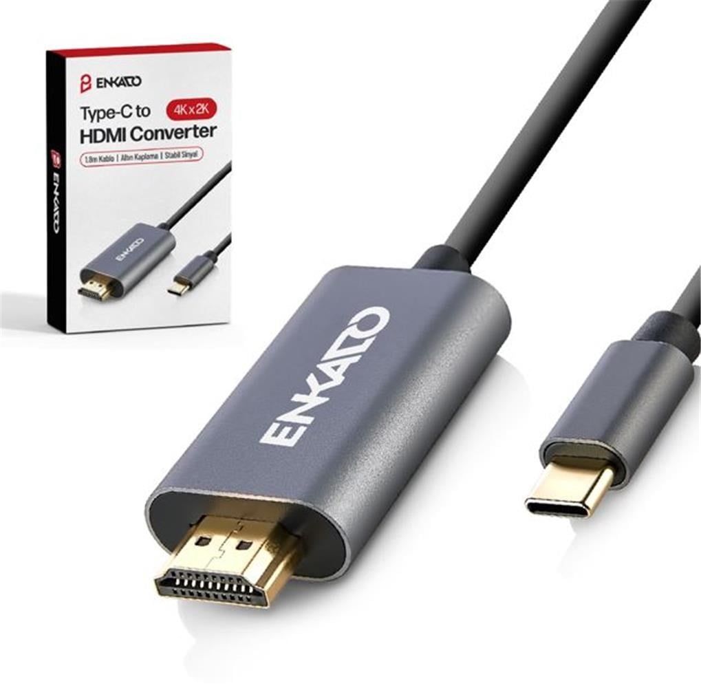 ENKADO EKD-TP40 TYPE-C TO HDMI 4K-2K 30HZ 1,8MT CABLE