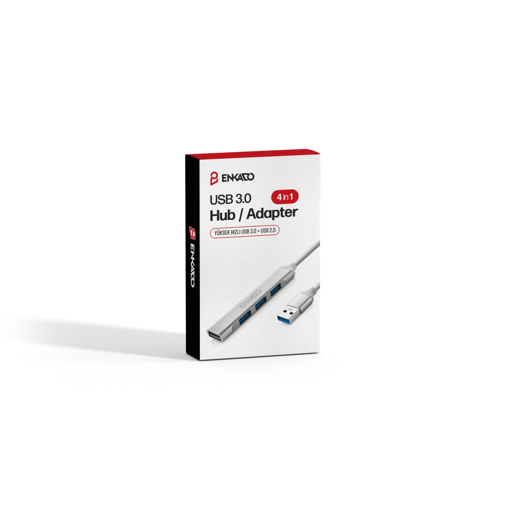 ENKADO EKD-UH60, USB3.0 to 3xUSB 2.0, 1xUSB 3.0, Metal, USB HUB