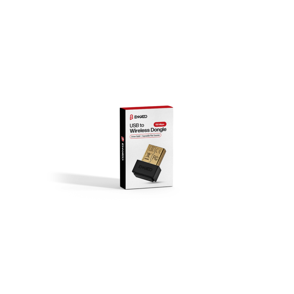 ENKADO EKD-UW90, 150Mbp, 2.4Ghz, 2dBi Dahili Anten, USB2.0, WIRELESS, Mini, ETHERNET