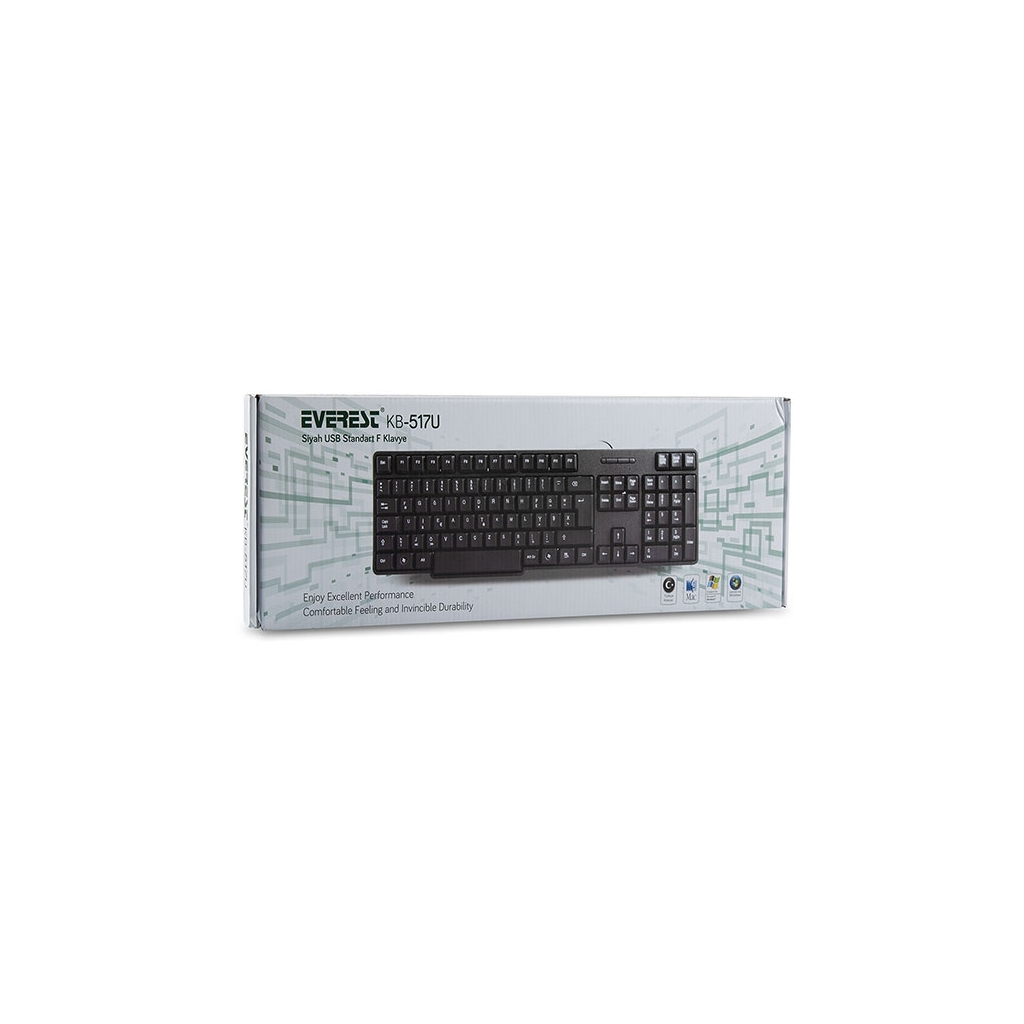 EVEREST KB-517U F Standart KLAVYE USB (S)