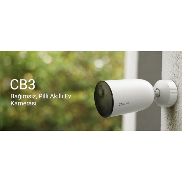 EZVIZ 2MP Bullet 2.8mm Wıfı Kablosuz IP Kamera Bataryalı CS-CB3/SP