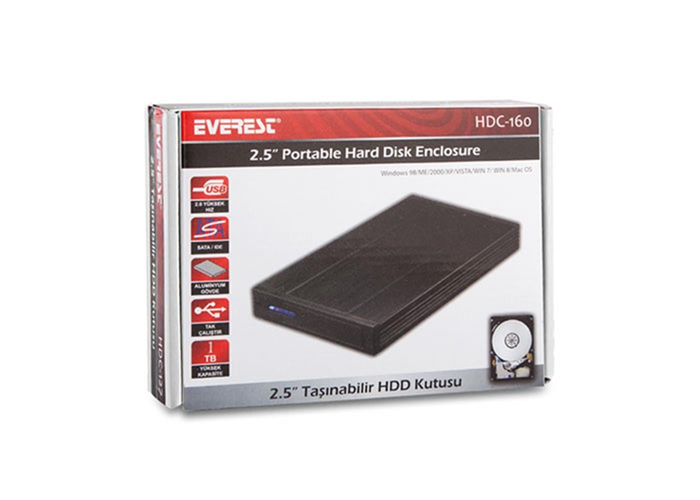Everest HDC-160 Harici 2.5