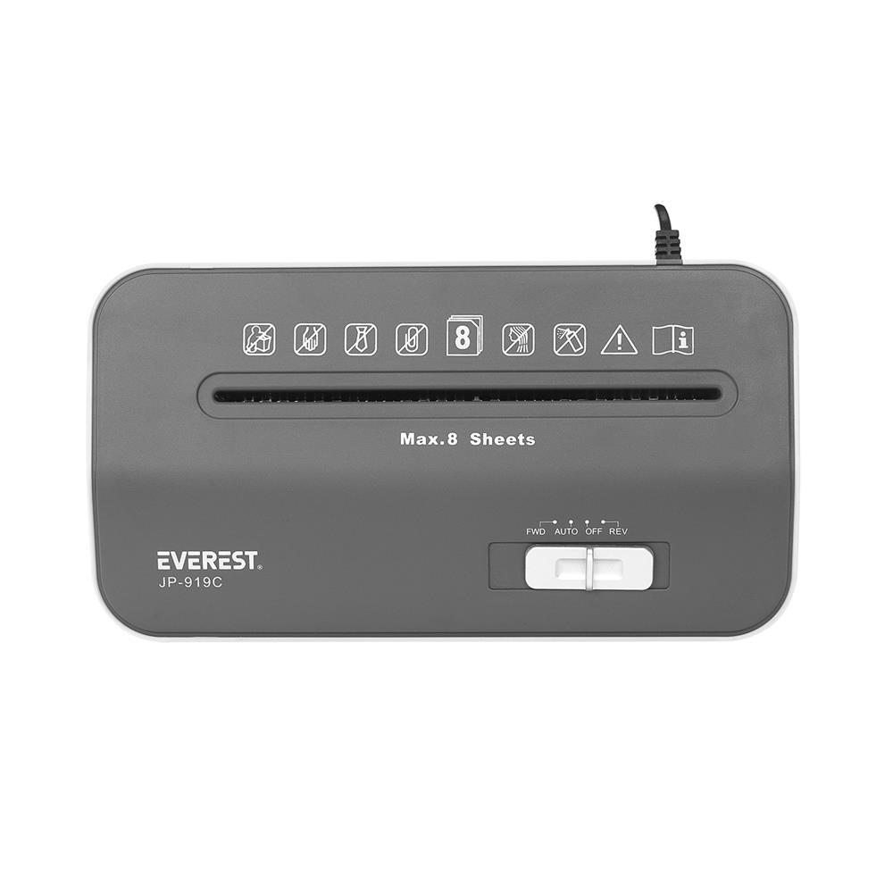 Everest JP-919C 12lt Kağıt Kesme Makinesi 312 -167.3 - 350mm Cross Cut Paper Shredder
