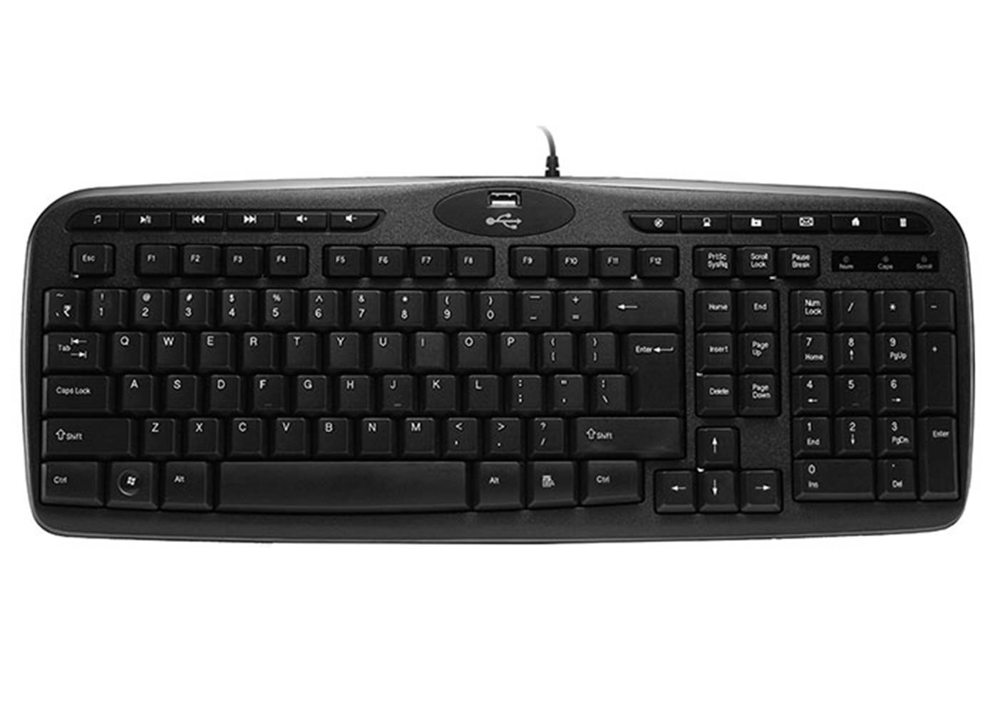 Everest KB-799 Siyah Usb 1- Hub Q Multimedia Klavye