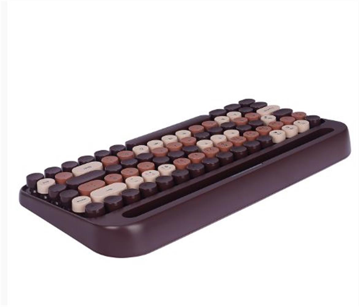 Everest KB-99 MOCHA 2.4G+BT1+BT2 Çoklu Cihaz Bağlantılı Q Kablosuz klavye