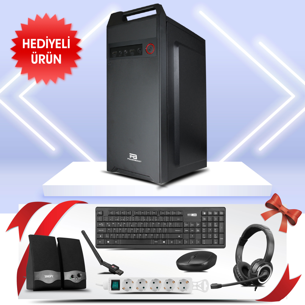 FORCE-F3K, Intel i5-12400, 16Gb Ram, 512Gb SSD, Paylaşımlı Ekran Kartı, OEM PAKET