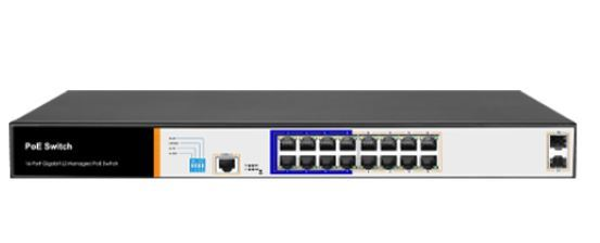 FOREDGE 16port PoE 150w 2-SFP Gigabit Yönetilebilir Switch PS3016GS