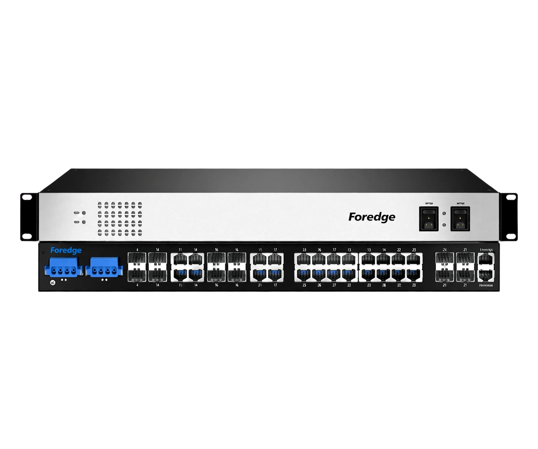 FOREDGE 16port PoE 400w 8-SFP/4-10GbE SFP Gigabit Yönetilebilir Endüstriyel Switch IS1024GPS-8F-4TF