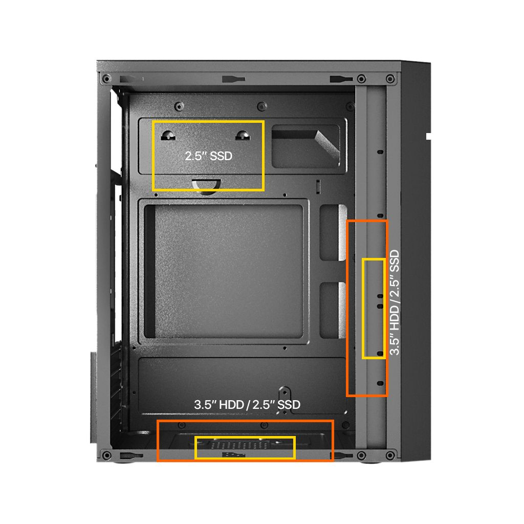 FRISBY FC-2715B, 1x80mm Fan, Siyah, 300W, USB 2.0, mATX, Mini Tower Kurumsal KASA