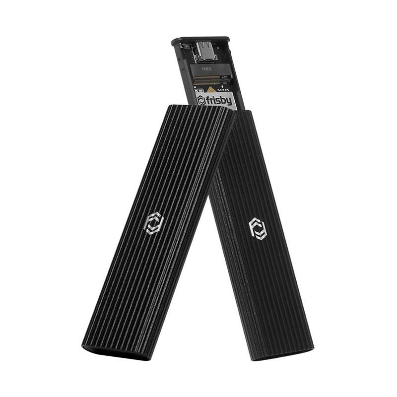 FRISBY FHC-M2305 Type-C USB 3.1 M2 NVMe PCIe SSD Alüminyum Disksiz Harici Disk Kutusu