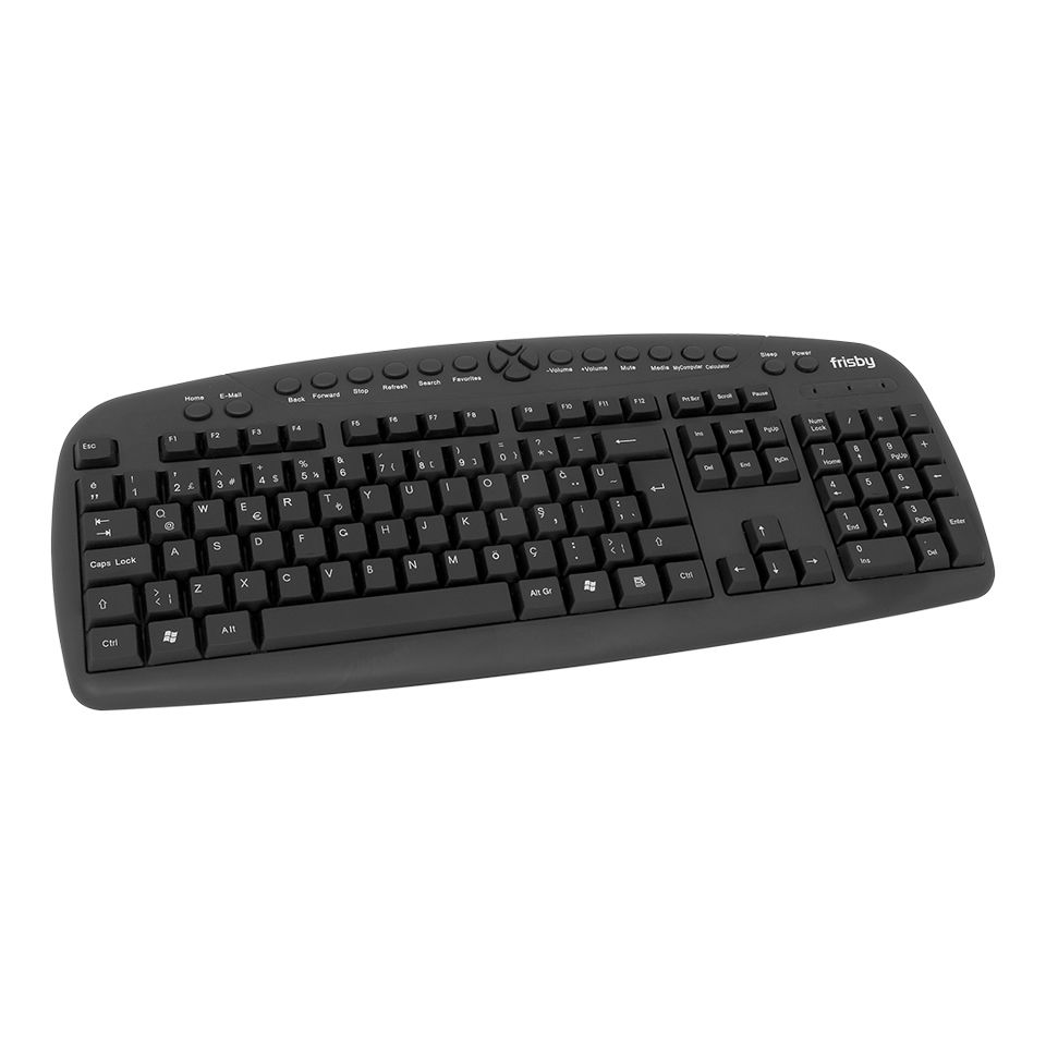 FRISBY FK-142QU  Kablolu USB Q Trk Siyah Klavye