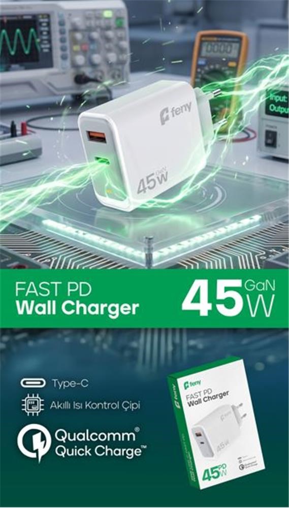 Feny FN-C45 AC Şarj Adaptörü