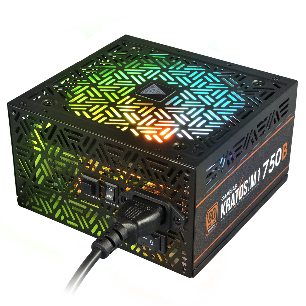 GAMDIAS 750W 80+ BRONZE KRATOS M1-750B 12cm RGB Fanlı Power Supply