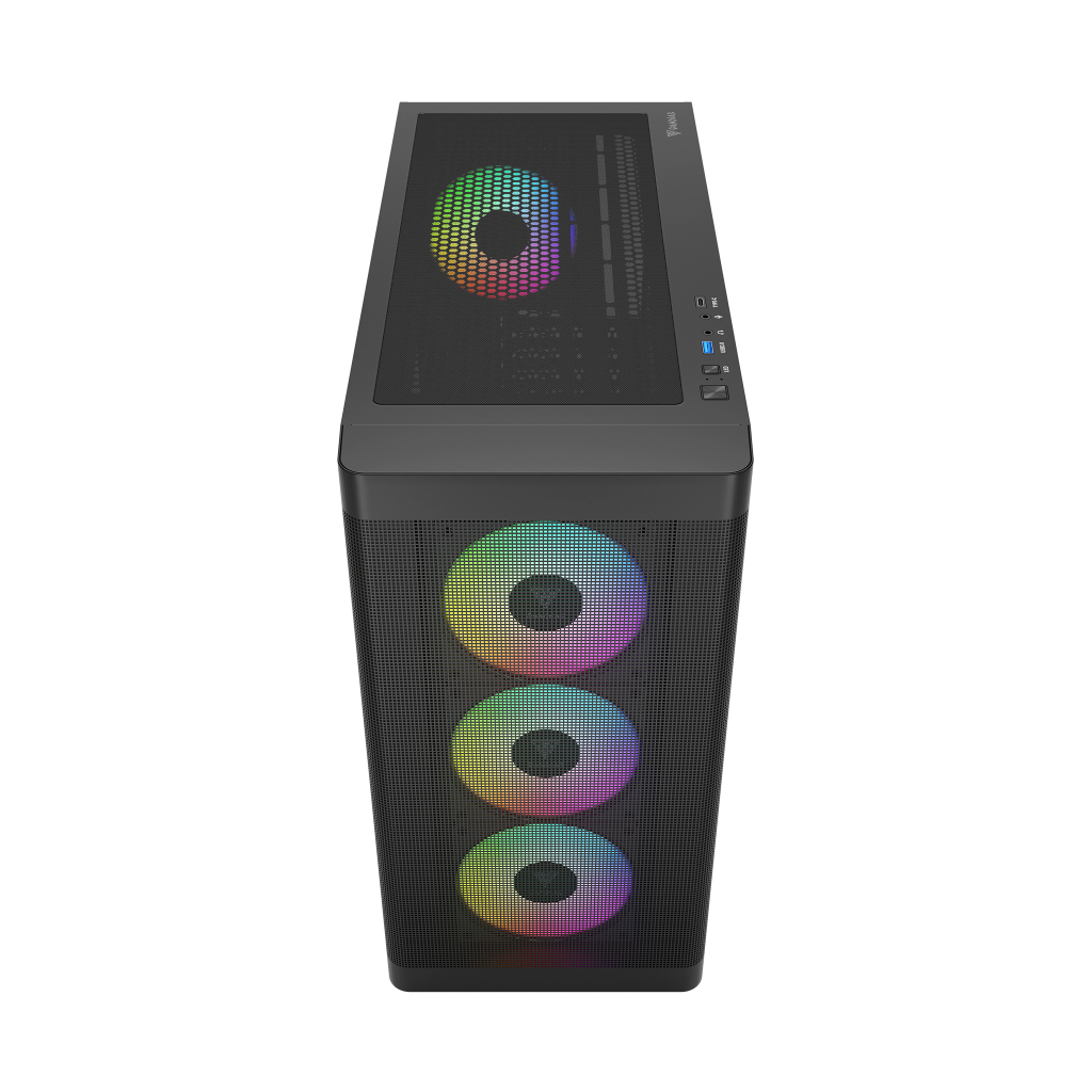 GAMDIAS ATHENA M3, 1600W, Tempered Glass, Type-C, Mesh Ön Panel, ARGB, ATX, Professional GAMING KASA