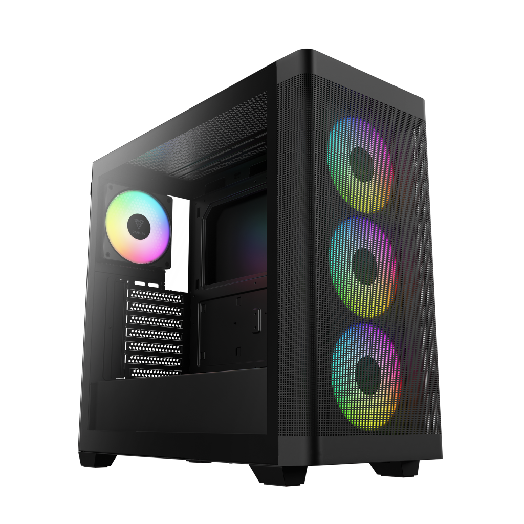 GAMDIAS ATHENA M3, 1600W, Tempered Glass, Type-C, Mesh Ön Panel, ARGB, ATX, Professional GAMING KASA