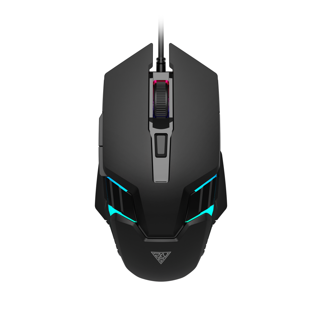 GAMDIAS AURA GS4, Çok Renkli Aydınlatma,  USB Kablolu, 6 Programlanabilir Buton, Gaming Mouse, 3.600 DPI, Siyah