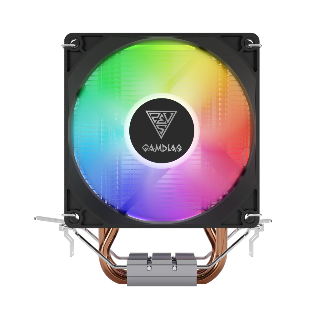 GAMDIAS BOREAS E1-210 Lite, 92mm, CPU  Kule Tipi Hava Soğutma, Doğrudan Temas Teknolojisine Sahip 2 adet Gelişmiş Bakır Isı Borusu (AMD AM5 ve INTEL Tüm işlemciler ile uyumlu)