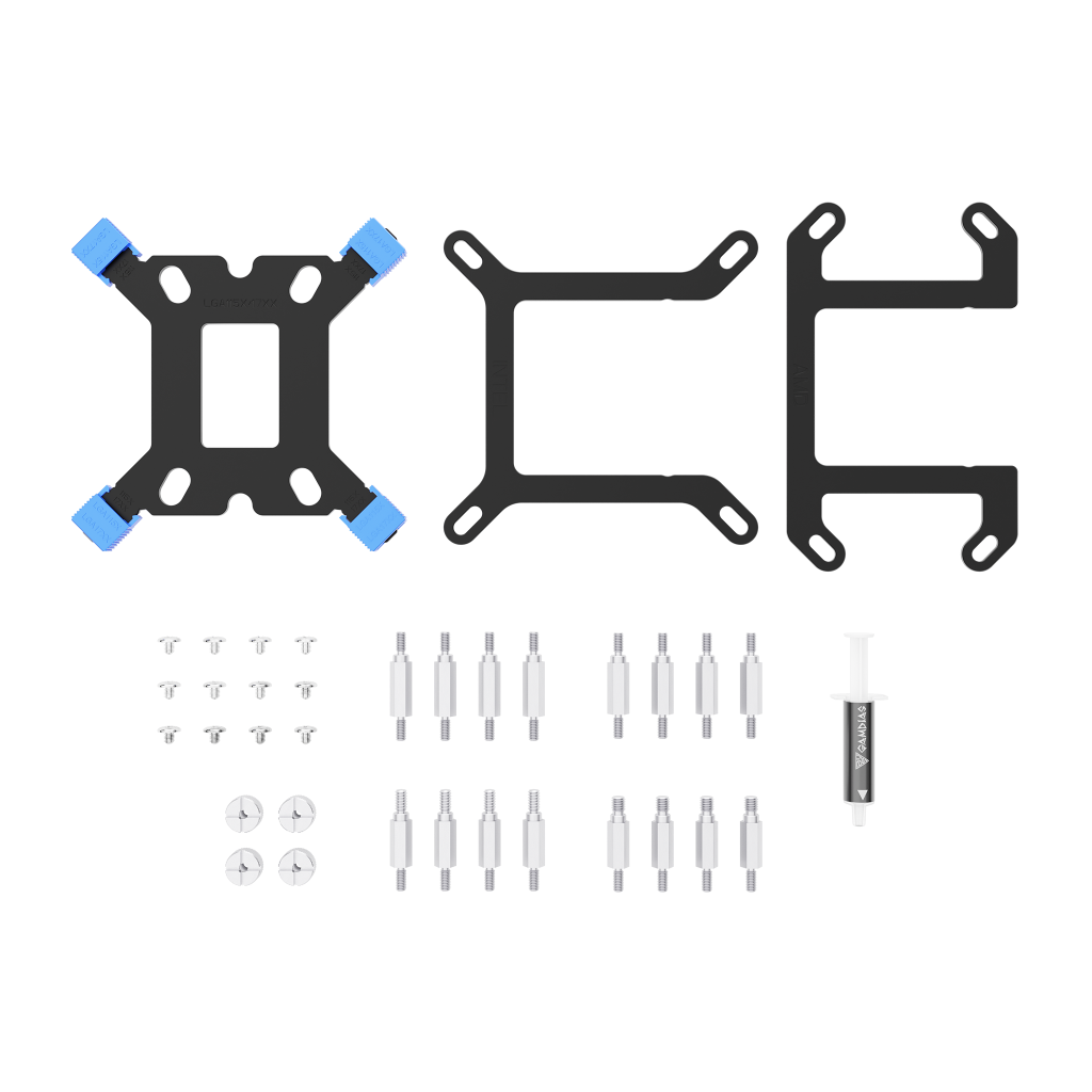 GAMDIAS CHIONE E4-360, 360mm, ARGB, 3 Fanlı, Dijital Ekran, CPU Sıvı Soğutma