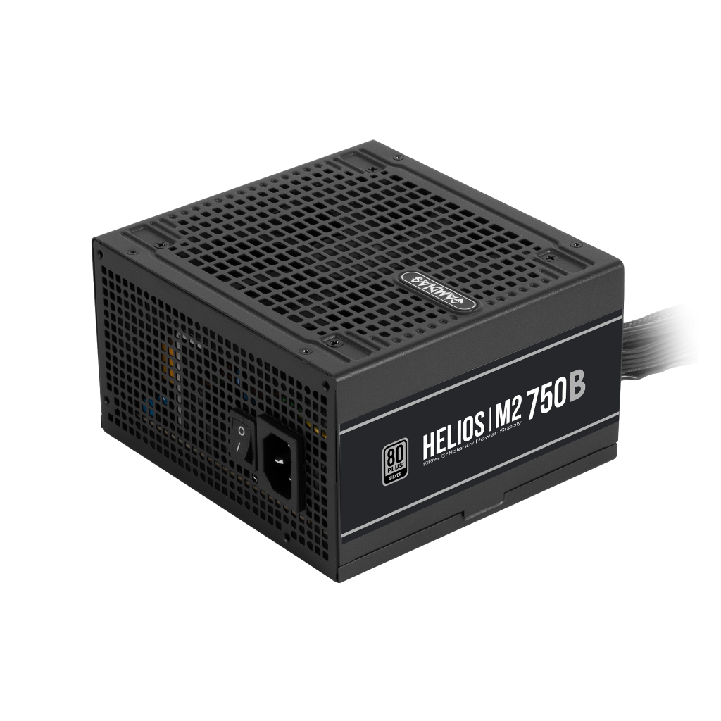 GAMDIAS HELIOS M2-750B, 750W, 80+ Silver, Aktif PFC, GAMING, ATX, Power Supply (PSU)