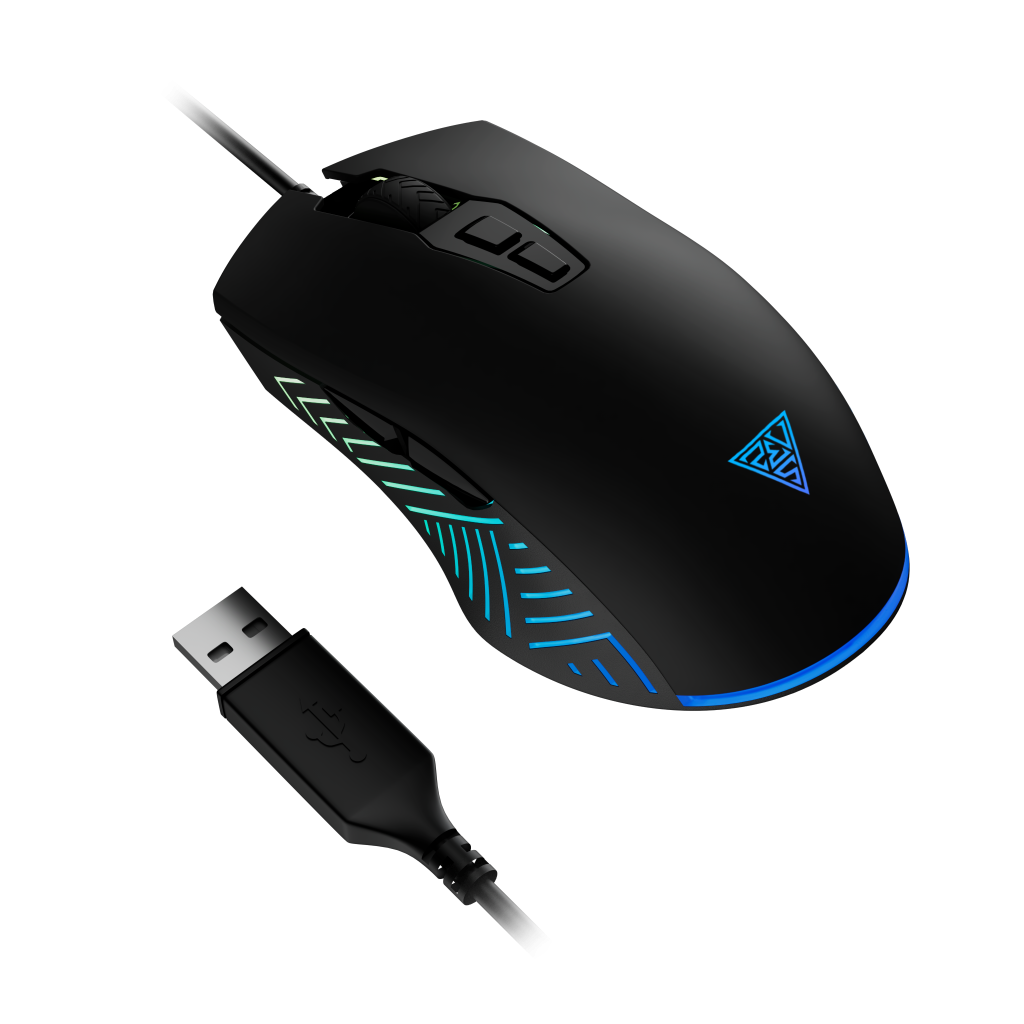 GAMDIAS ZEUS E4, RGB Aydınlatma, USB Kablolu,  7 Programlanabilir Buton, Gaming Mouse, 7.200 DPI, Siyah