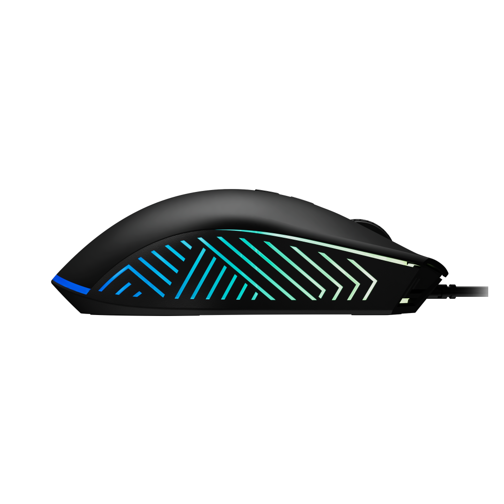 GAMDIAS ZEUS E4, RGB Aydınlatma, USB Kablolu,  7 Programlanabilir Buton, Gaming Mouse, 7.200 DPI, Siyah