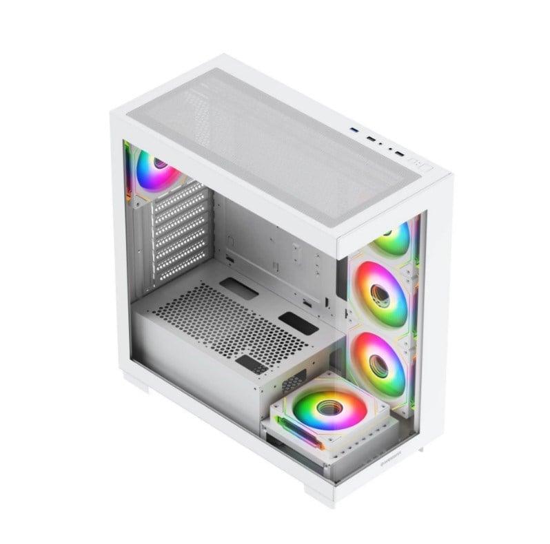 GAMEBOOSTER 750W 80+ BRONZE Seaview A7505W Gaming Mid-Tower PC Kasası Beyaz