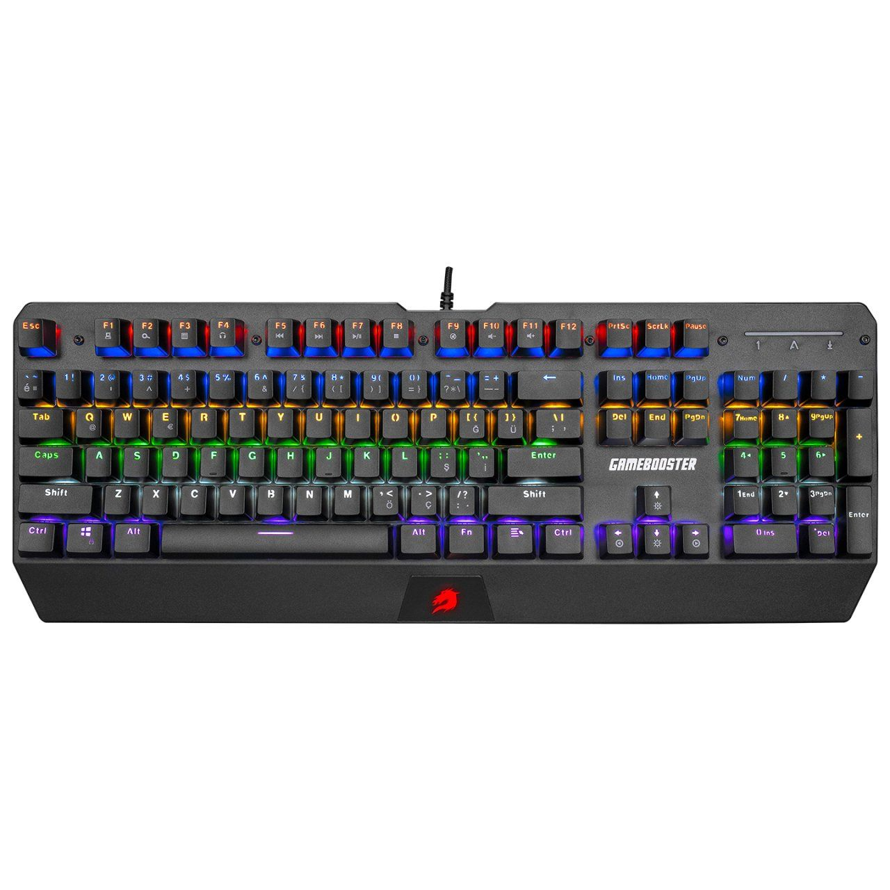 GAMEBOOSTER G5R Defender Rainbow Aydınlatmalı Mekanik Oyun Klavyesi