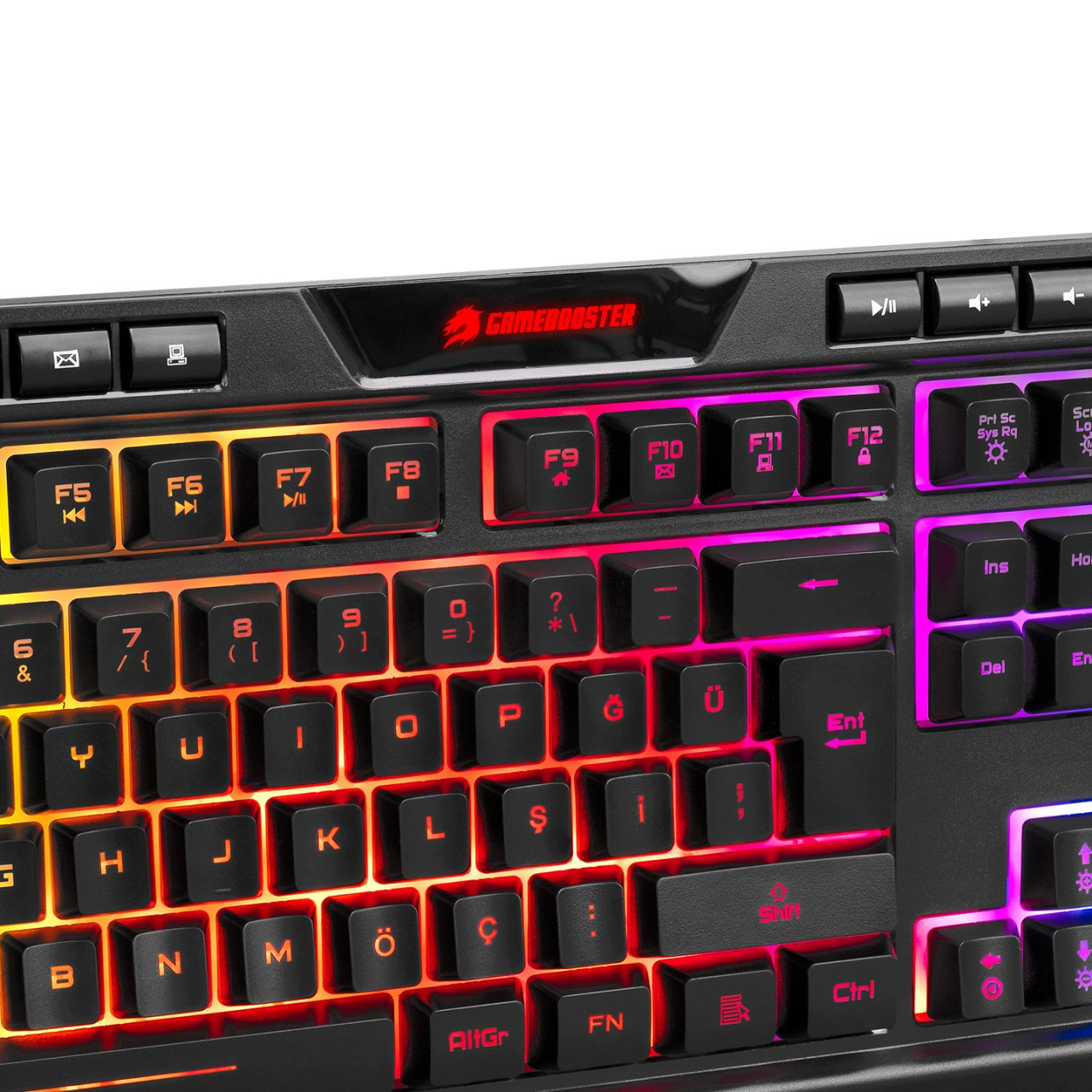 GAMEBOOSTER G69K Outlander Rainbow Aydınlatmalı Membrane Oyun Klavyesi